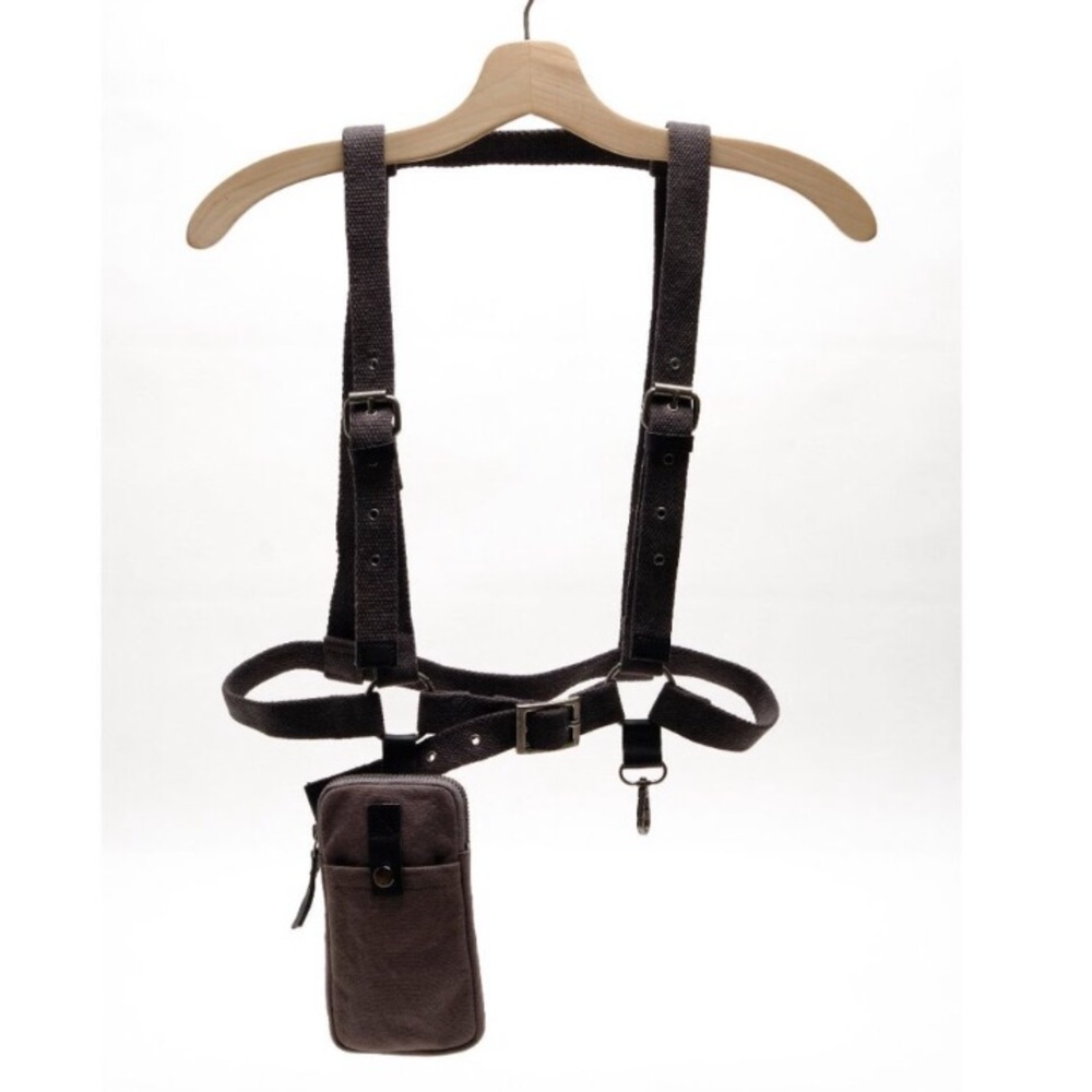 Jet Pack Blues Harness Accessor Pouch (Free People Version Black) Dark Gray NWT - Picture 6 of 13